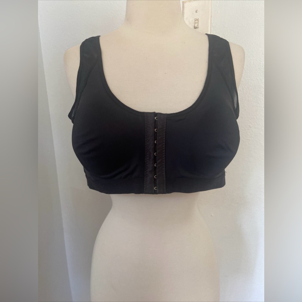 Embraced Black Sports Bra Womens Wireless Size‎ 2XL
